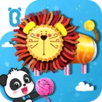 baby panda's animal puzzle android application logo